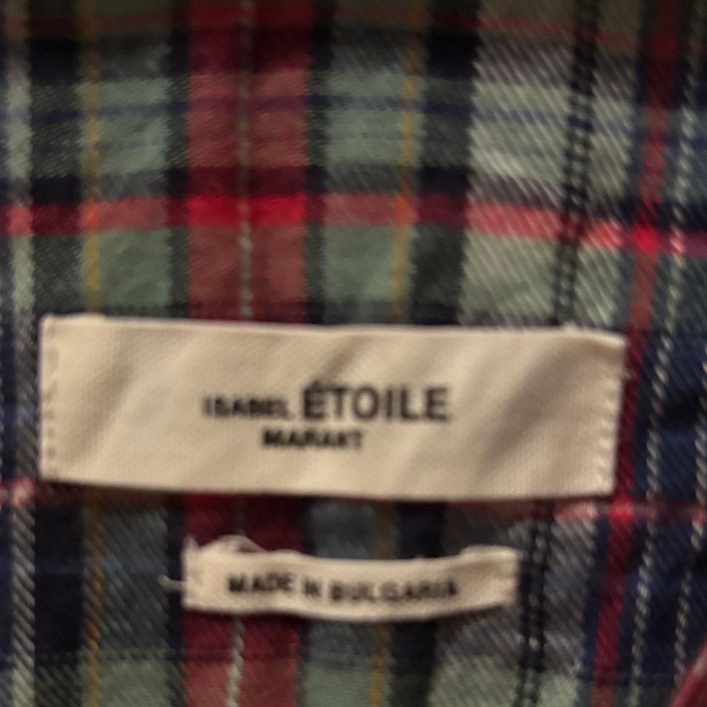 Plaid Ruffle Flannel Shirt - Picture 2 of 6